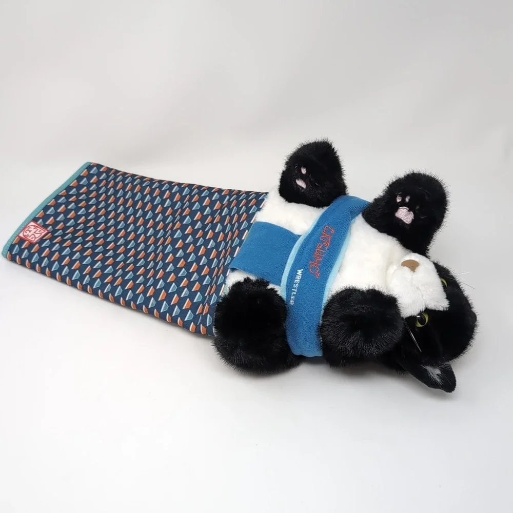 CATSUMO Cat Wrestling Glove Puppet Play Toy Kitty Durable Hand Mitt w/Catnip